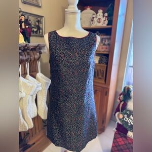 Betsey Johnson Black and Red Patterned Mini Dress